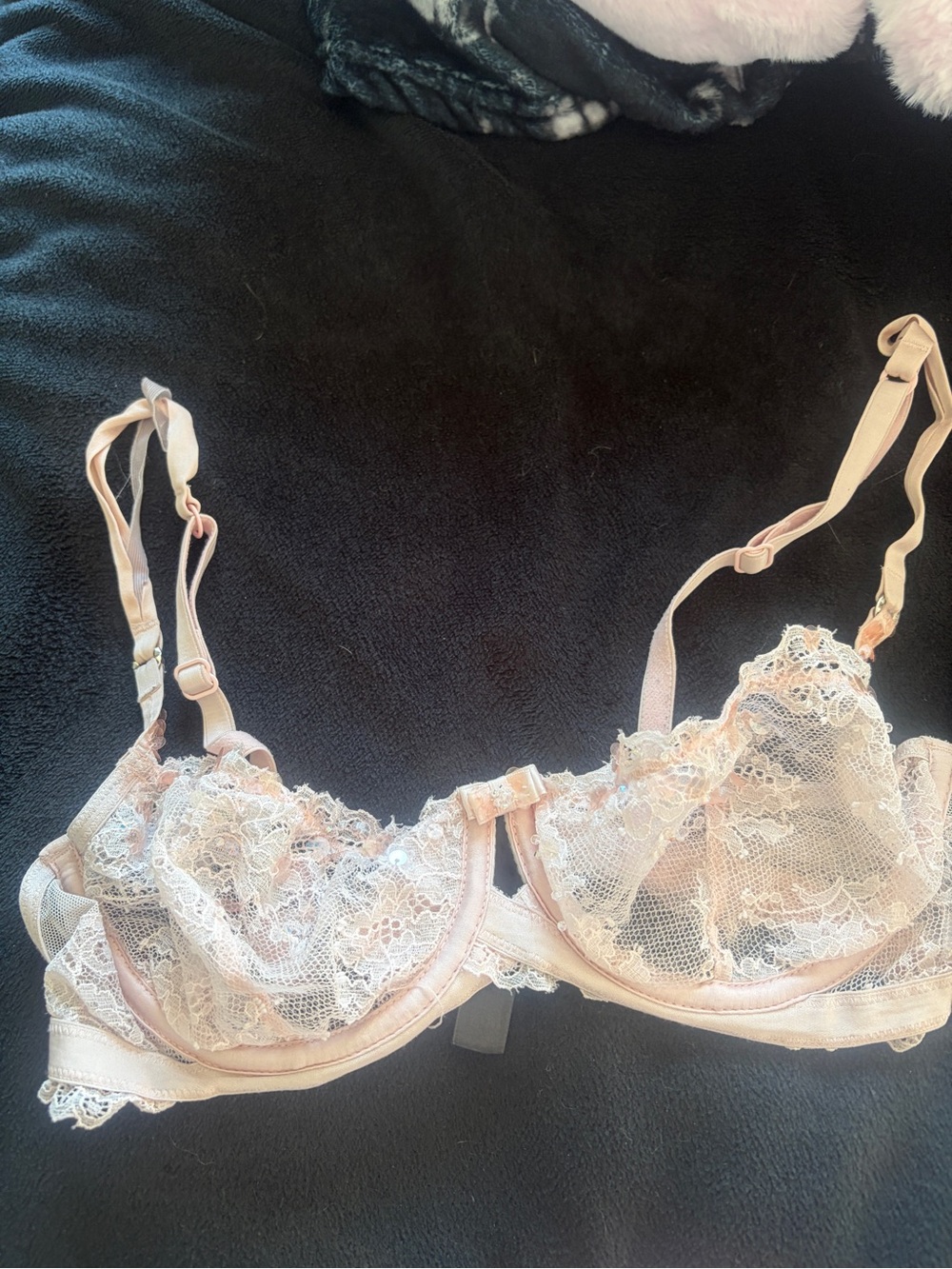 Victoria’s Secret Unlined Designer Bra with sequins and Swarovski stones